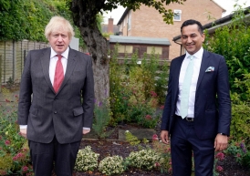 MP Gagan Mohindra with PM Boris Johnson